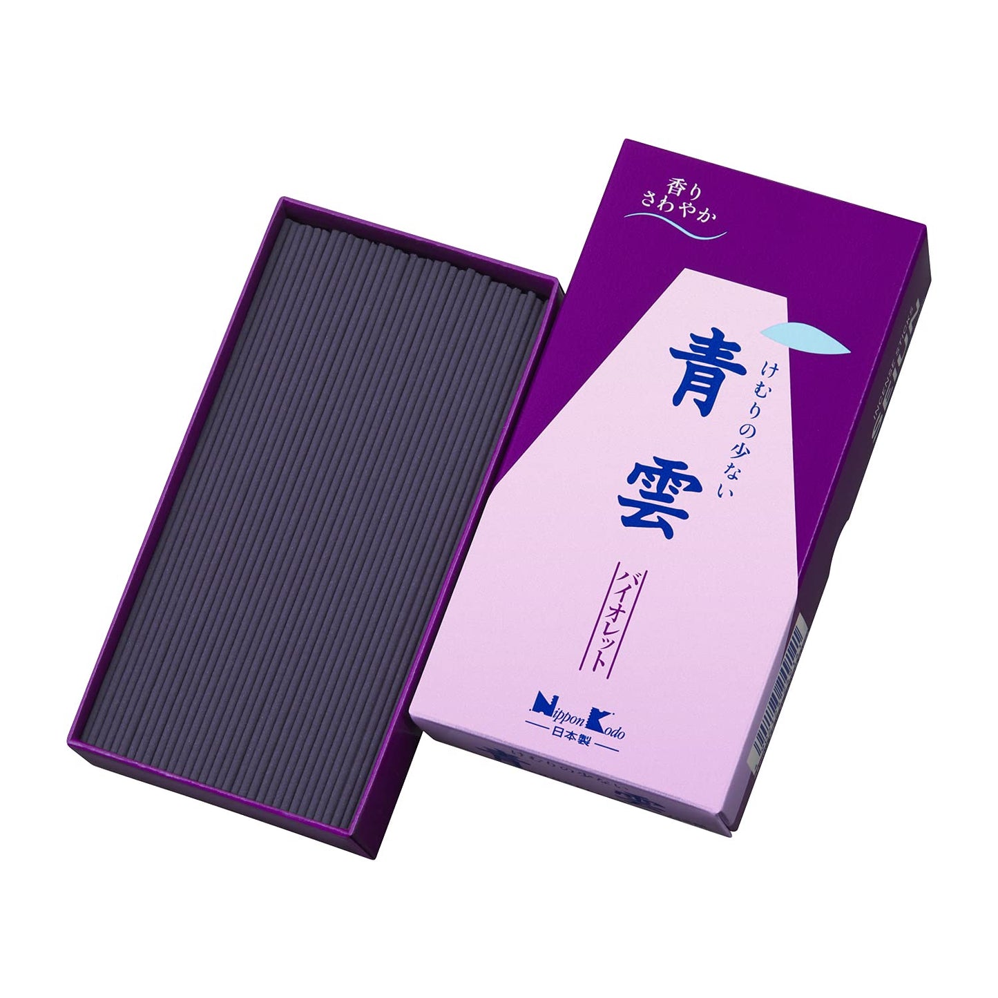 【まとめ買い】青雲バイオレットバラ詰　約１２５Ｇ 容量125G×5点セット 日本香堂 お線香