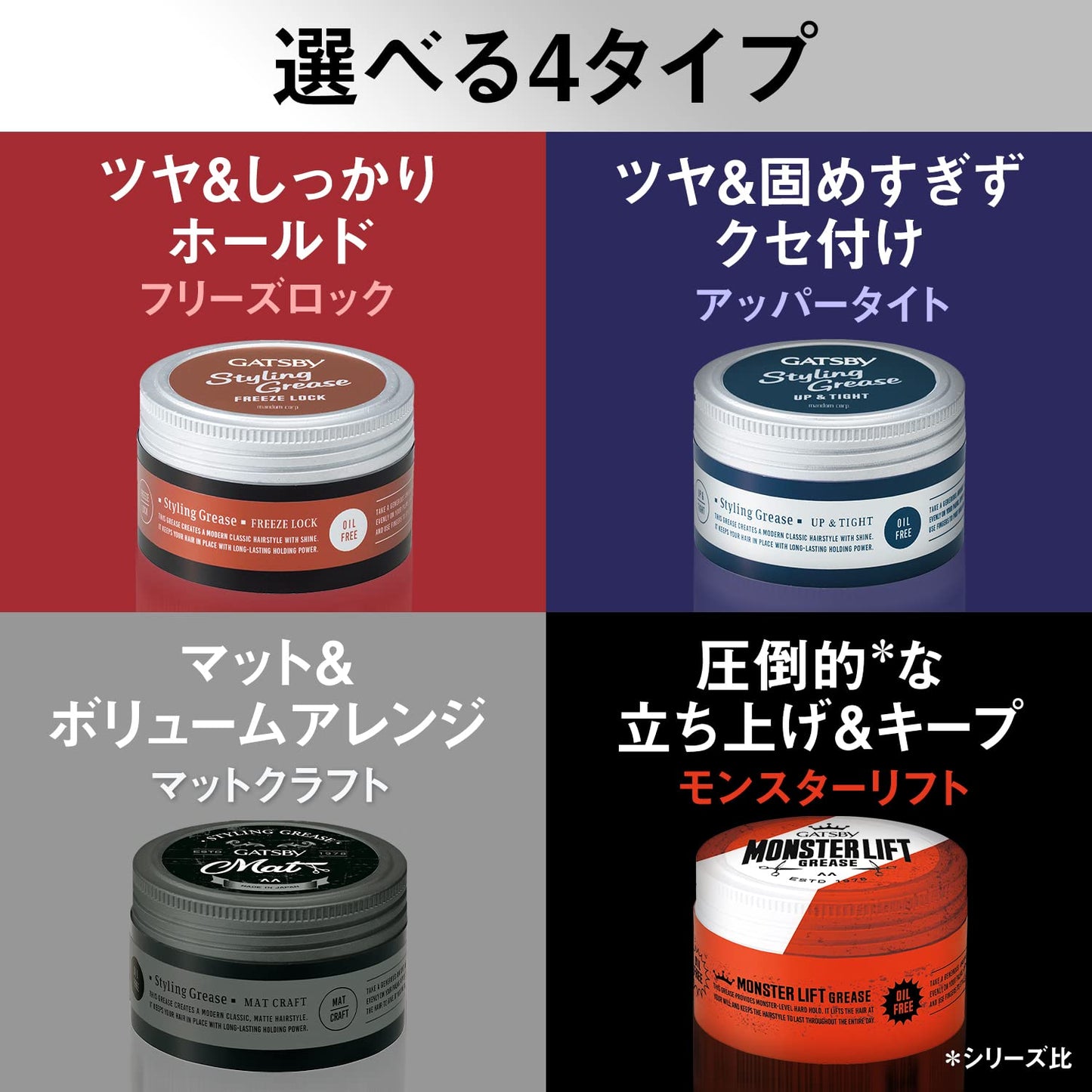 【まとめ買い】ギャツビー　スタイリンググリース　マットクラフト 容量100G×3点セット マンダム スタイリング