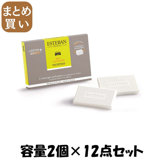 【まとめ買い】テールダグリューム　カーフレグランスリフィル２個入 容量2ｺ×12点セット 日本香堂 芳香剤・車用