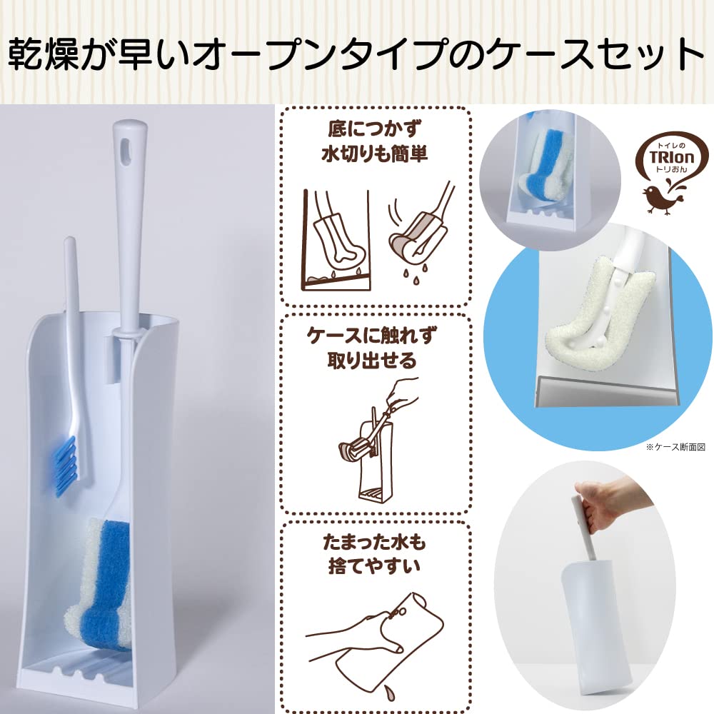 【まとめ買い】トリおん　フチ裏清潔クリーナー　ケース付 容量1ｺ×10点セットキクロン トイレ用品