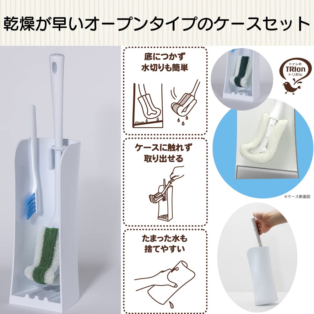 【まとめ買い】トリおん　フチ裏清潔クリーナー強力　ケース付 容量1ｺ×10点セットキクロン トイレ用品