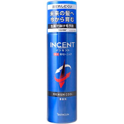 【まとめ買い】インセント　薬用育毛トニック　無香料　プレミアムクール　１９０ｇ 容量190G×24点セットバスクリン 育毛剤・養毛剤