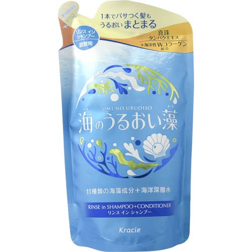 【まとめ買い】海のうるおい藻　うるおいケアリンスインＳＰ詰替用 容量380ML×18点セットクラシエ シャンプー