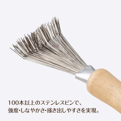 【まとめ買い】ヘアブラシのお掃除ブラシ 容量1ﾎﾝ×6点セット貝印 ブラシ