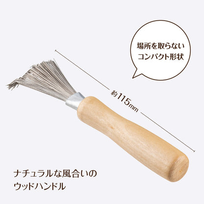 【まとめ買い】ヘアブラシのお掃除ブラシ 容量1ﾎﾝ×6点セット貝印 ブラシ