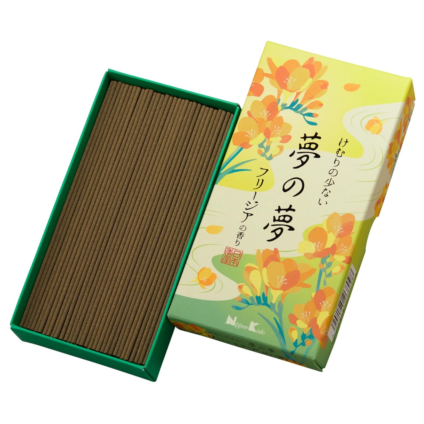 【まとめ買い】夢の夢　フリージアの香り　バラ詰 容量100G×5点セット日本香堂 お線香