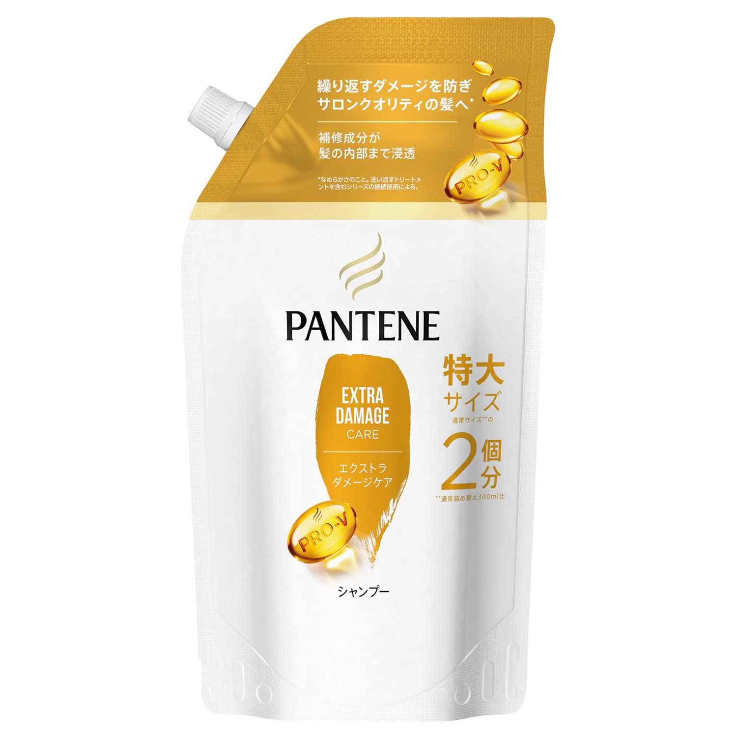 【まとめ買い】パンテーン　エクストラダメージケア　シャンプー　つめかえ特大サイズ 容量600ML×10点セットＰ＆Ｇ シャンプー
