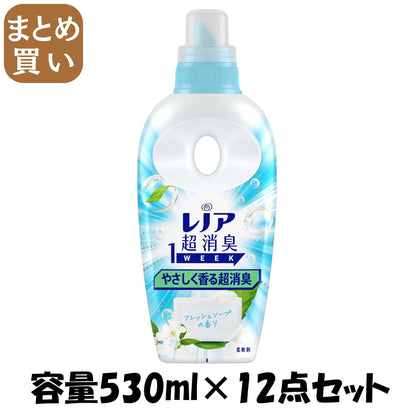 【まとめ買い】レノア超消臭１ｗｅｅｋ消臭たっぷり香り控えめフレッシュソープ本体 容量530ML×12点セットＰ＆Ｇ