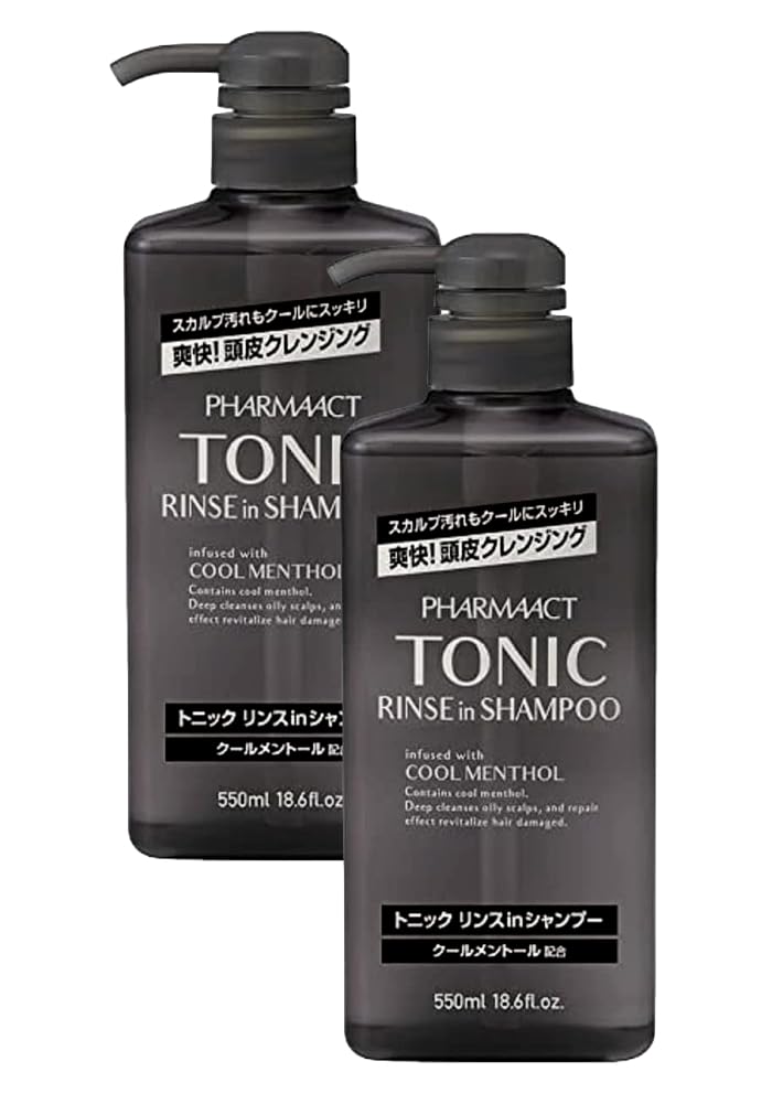 【まとめ買い】ファーマアクト　クールトニックリンスインシャンプー　本体 容量550ML×20点セット熊野油脂 シャンプー