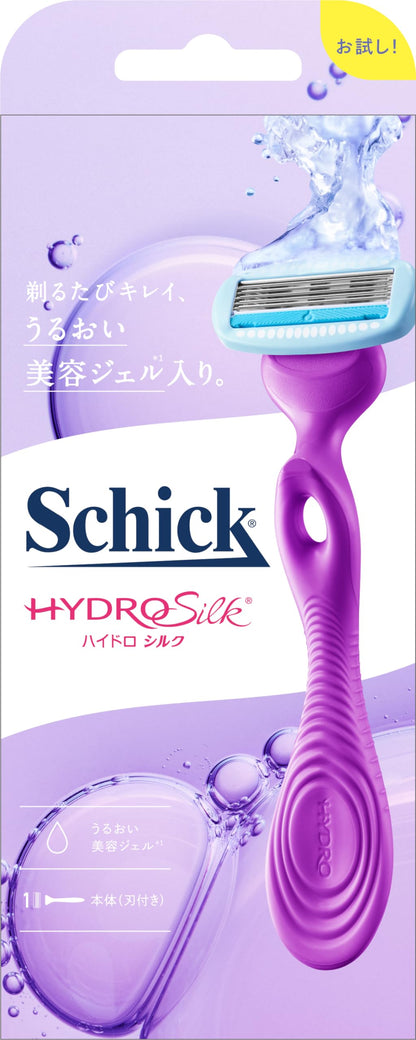 【まとめ買い】ハイドロシルク　ホルダー（刃付き）お試し用 容量1ﾎﾝ×6点セット シック(Schick) 女性用カミソリ