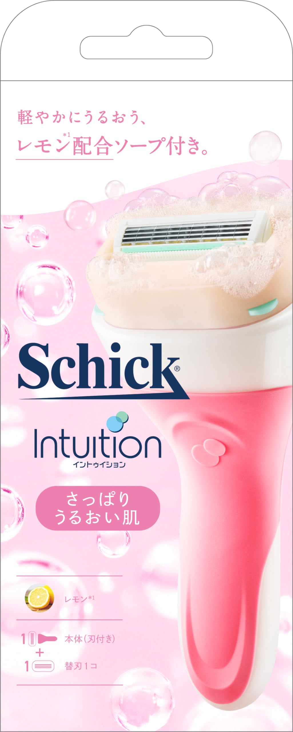 【まとめ買い】イントゥイション　さっぱりうるおい肌　ホルダー（刃付き＋替刃１コ） 容量1ﾎﾝ×6点セット女性用カミソリ