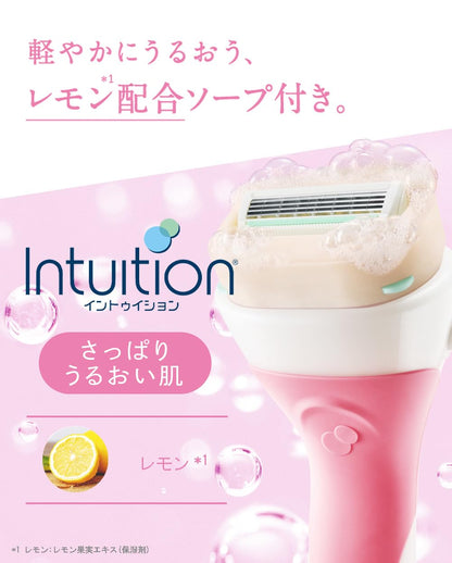 【まとめ買い】イントゥイション　さっぱりうるおい肌　替刃（３コ入） 容量3ｺ×12点セットシック(Schick) 女性用カミソリ