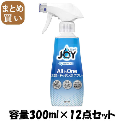 【まとめ買い】ジョイミラクルクリーン泡スプレー微香タイプ　本体 容量300ML×12点セット Ｐ＆Ｇ 食器用洗剤