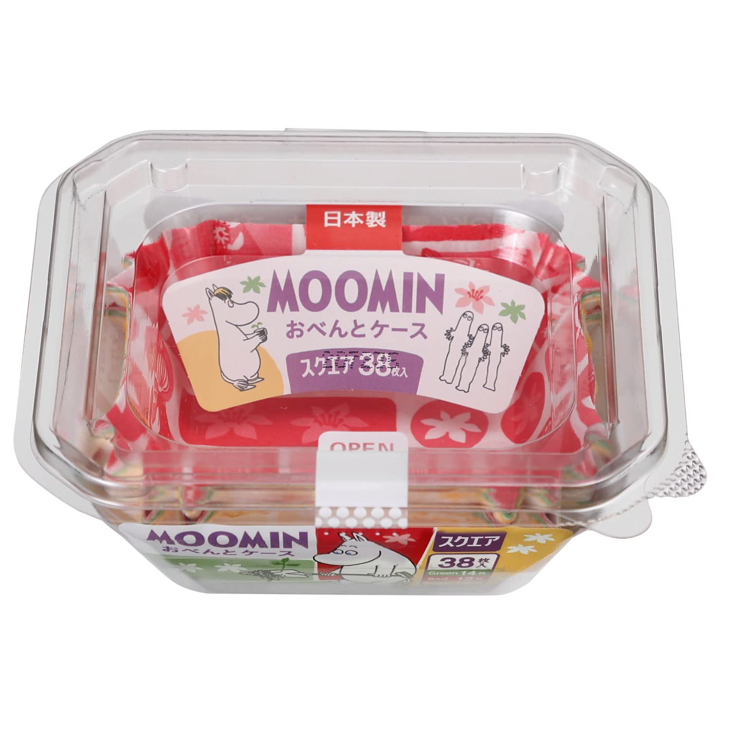 【まとめ買い】ＭＯＯＭＩＮおべんとケーススクエア 容量38ﾏｲ×10点セット 東洋アルミ お弁当用品