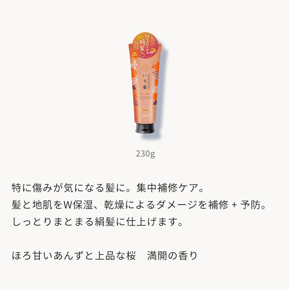 【まとめ買い】いち髪　濃密Ｗ保湿ケア　トリートメント 容量230G×24点セットクラシエ ヘアトリートメント