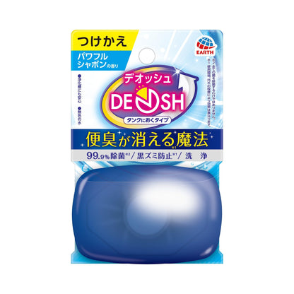 【まとめ買い】ＤＥＯＳＨタンクにおくタイプつけかえパワフルシャボンの香り 容量65ML×24点セット アース製薬 芳香剤・タンク