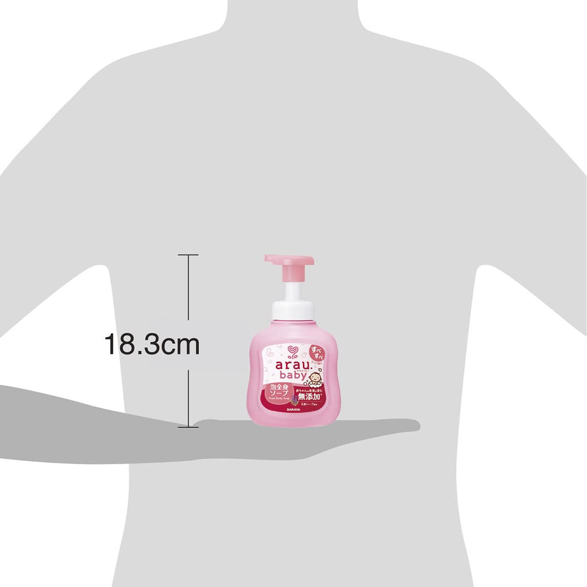 【まとめ買い】アラウベビー　泡全身ソープ　４５０ｍＬ 容量450ML×12点セット サラヤ ボディソープ