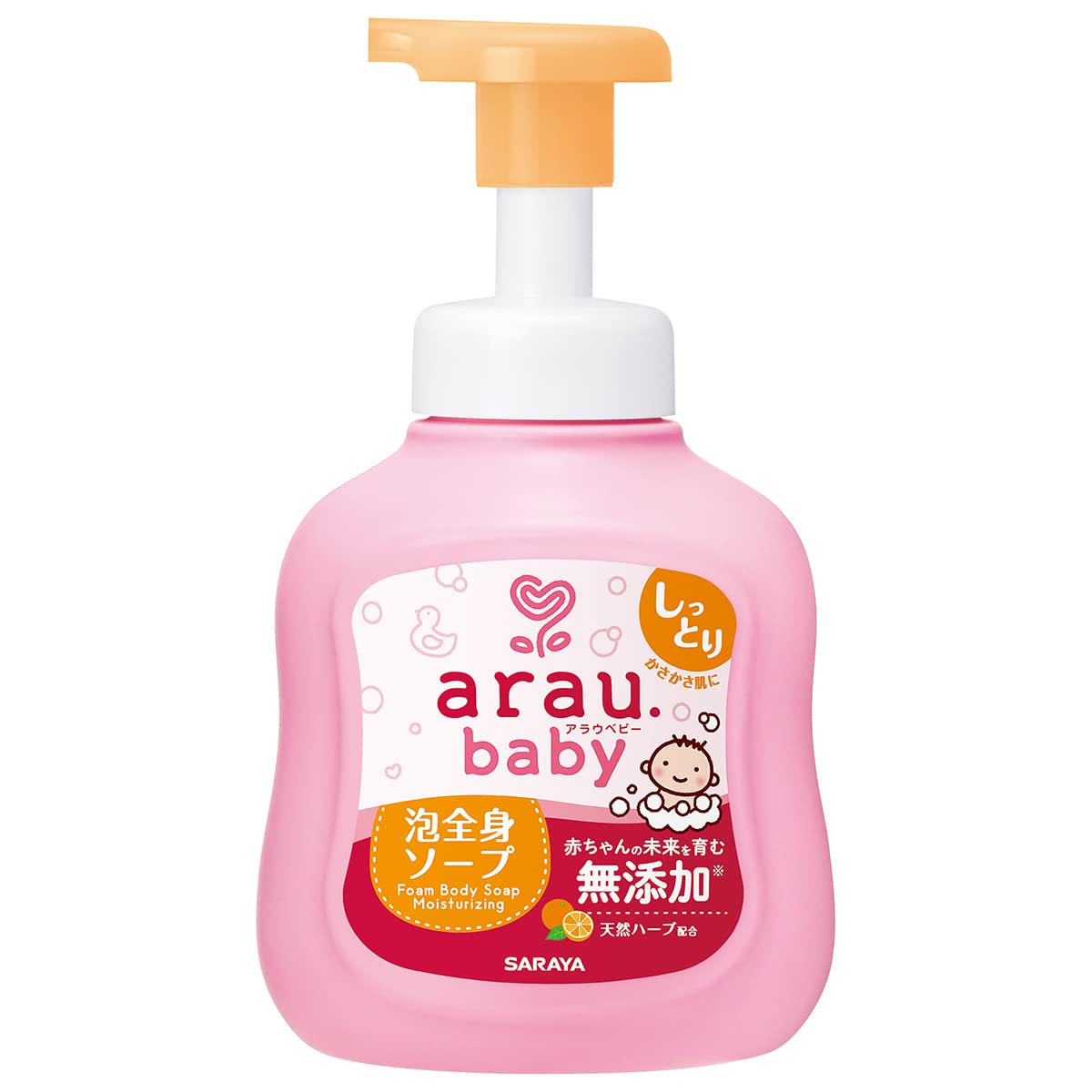 【まとめ買い】アラウベビー　泡全身ソープ　しっとり　４５０ｍＬ 容量450ML×12点セット サラヤ ボディソープ