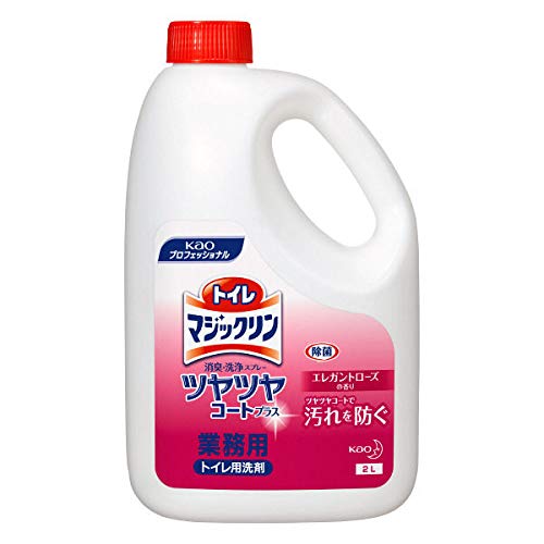 【まとめ買い】トイレマジックリン消臭・洗浄スプレーツヤツヤコートプラスエレガントローズの香り業務用２Ｌ