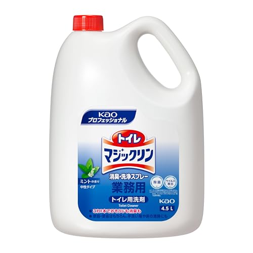 【まとめ買い】トイレマジックリン消臭・洗浄スプレー業務用４．５Ｌ 容量4500ML×4点セット 住居洗剤・トイレ用
