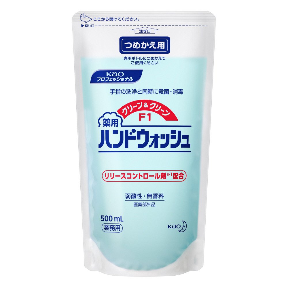 【まとめ買い】クリーン＆クリーンＦ１薬用ハンドウォッシュ業務用５００ＭＬ 容量500ML×15点セット ハンドソープ
