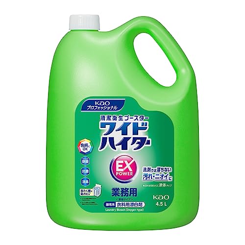 【まとめ買い】ワイドハイターＥＸパワー業務用４．５Ｌ 容量4500ML×4点セット 漂白剤
