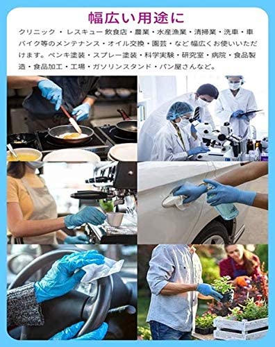 【まとめ買い】ゆうゆうグローブニトリルフィットグローブブルーＭ 容量100ﾏｲ×10点セット 使い捨て手袋