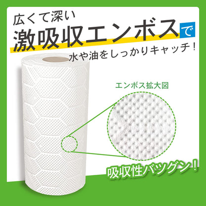 【まとめ買い】ネピア激吸収キッチンタオル２ロール１００カット 容量2コ×24点セット 王子ネピア キッチンタオル
