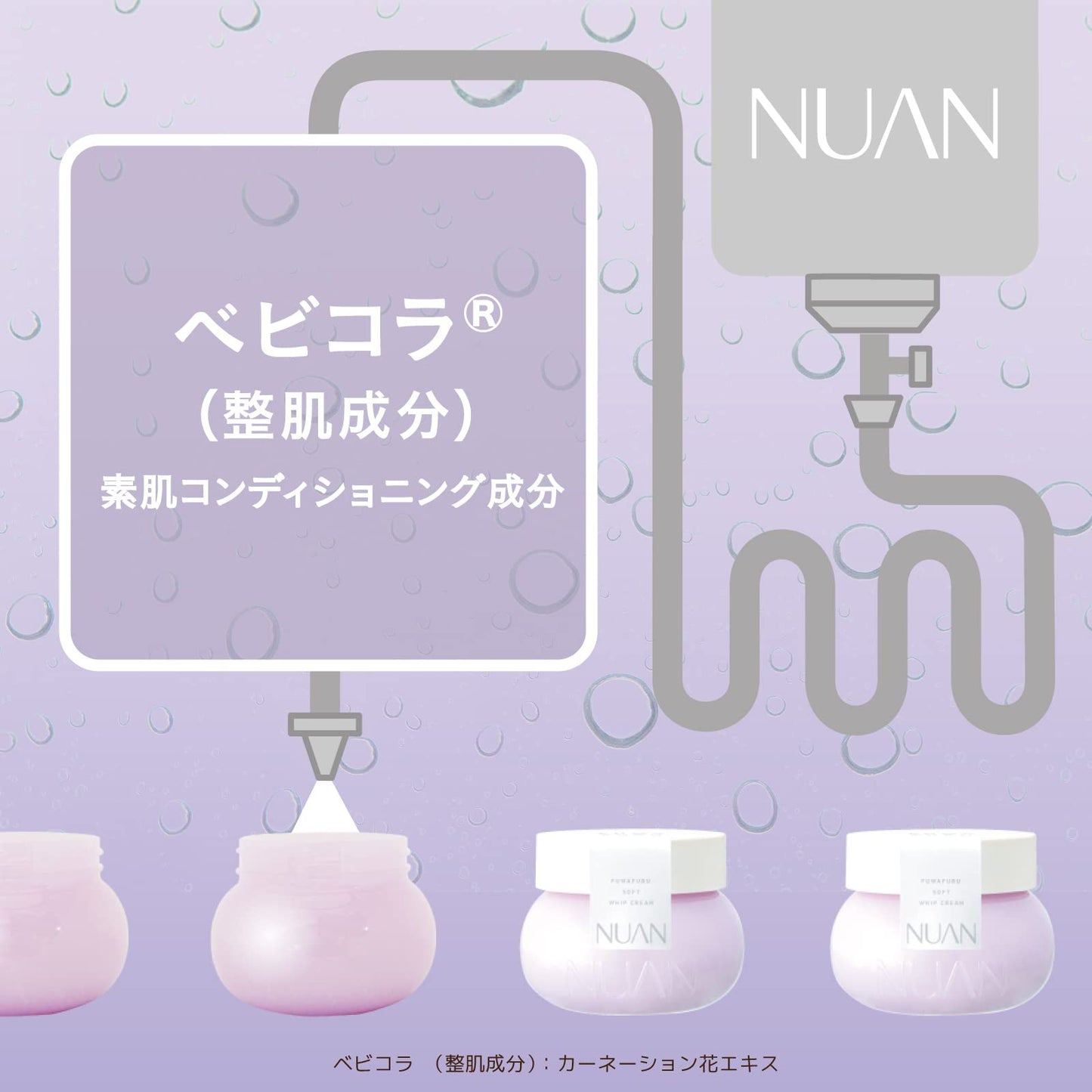 【まとめ買い】ＮＵＡＮ　ソフトホイップクリーム 容量80G×24点セット クラシエ 化粧品