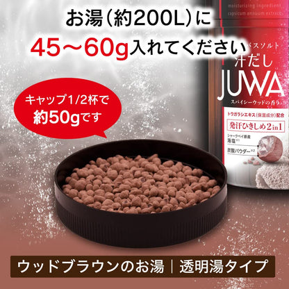 【まとめ買い】汗だしＪＵＷＡスパイシーウッドの香り５００ｇ 容量500G×12点セット 白元アース 入浴剤