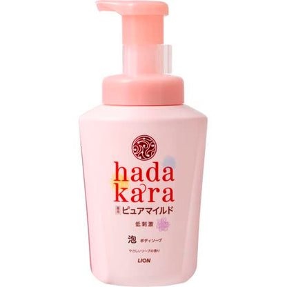 【まとめ買い】ｈａｄａｋａｒａボディソープ泡で出てくる薬用ピュアマイルドタイプやさしいソープの香り本体