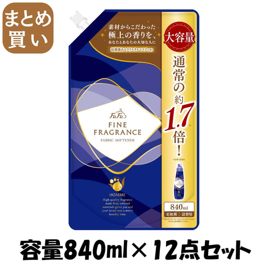 【まとめ買い】ＦＡ　ファインフレグランス　オム８４０Ｍ替 容量840ML×12点セットＮＳファーファ・ジャパン 住居洗剤・トイレ用