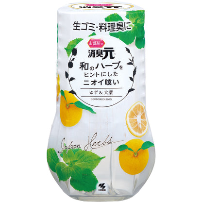 【まとめ買い】お部屋の消臭元和ハーブゆず＆大葉 容量400ML×16点セット 小林製薬 芳香剤・部屋用