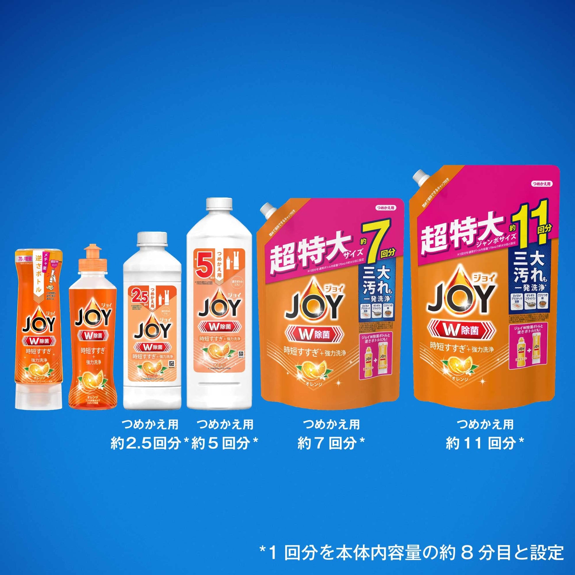 【まとめ買い】除菌ジョイコンパクト　バレンシアオレンジの香り　逆さボトル 容量290ML×20点セット Ｐ＆Ｇ 食器用洗剤