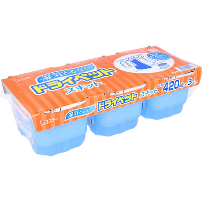 【まとめ買い】ドライペットスキット　３個パックＴ 容量420ML×12点セット エステー 除湿剤
