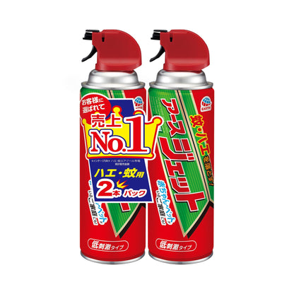 【まとめ買い】アースジェット４５０ｍｌ２本パック 容量2ホン×15点セット アース製薬 殺虫剤・ハエ・蚊