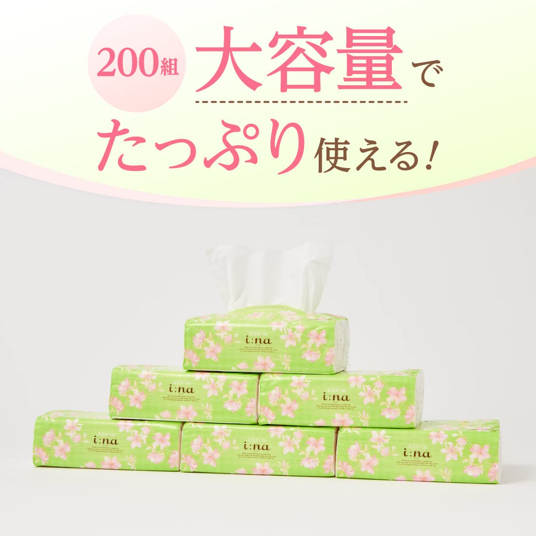 【まとめ買い】エリエールイーナティシューソフトパック２００Ｗ６Ｐ 容量6ｺ×10点セット 大王製紙 ティッシュ