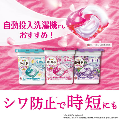 【まとめ買い】ボールドジェルボール４Ｄ華やかプレミアムブロッサムの香り　本体 容量11ｺ×6点セット Ｐ＆Ｇ 衣料用洗剤