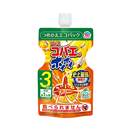 【まとめ買い】コバエがホイホイ　つめかえ　エコパック 容量117G×20点セット アース製薬 殺虫剤・ハエ・蚊
