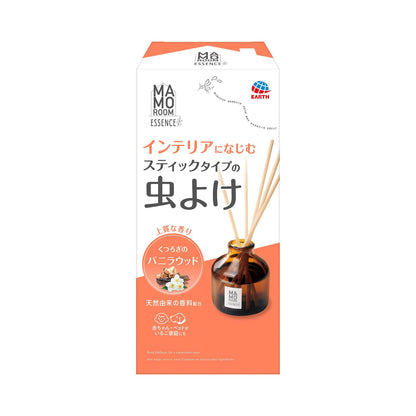 【まとめ買い】マモルームエッセンス　虫よけスティック　くつろぎのバニラウッド 容量70ML×10点セットアース製薬 殺虫剤・虫よけ
