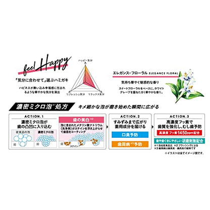 【まとめ買い】ＥＰ－０１３０　ゼロプレミアムケアズ　ハッピー・９０ｇ 容量90G×6点セット エビス 歯磨き