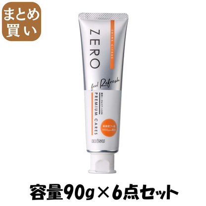 【まとめ買い】ＥＰ－０１３１　ゼロプレミアムケアズ　リフレッシュ・９０ｇ 容量90G×6点セット エビス 歯磨き