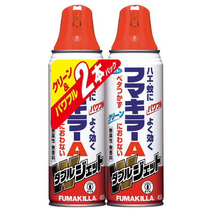 【まとめ買い】フマキラーＡダブルジェット４５０ＭＬ２Ｐ 容量2ﾎﾝ×15点セット フマキラー 殺虫剤・ハエ・蚊