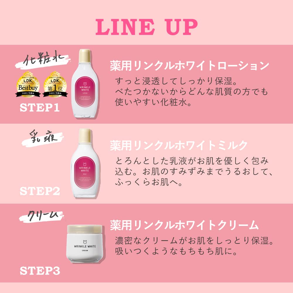【まとめ買い】薬用リンクルホワイトミルク 容量153ML×3点セット 明色化粧品 化粧品