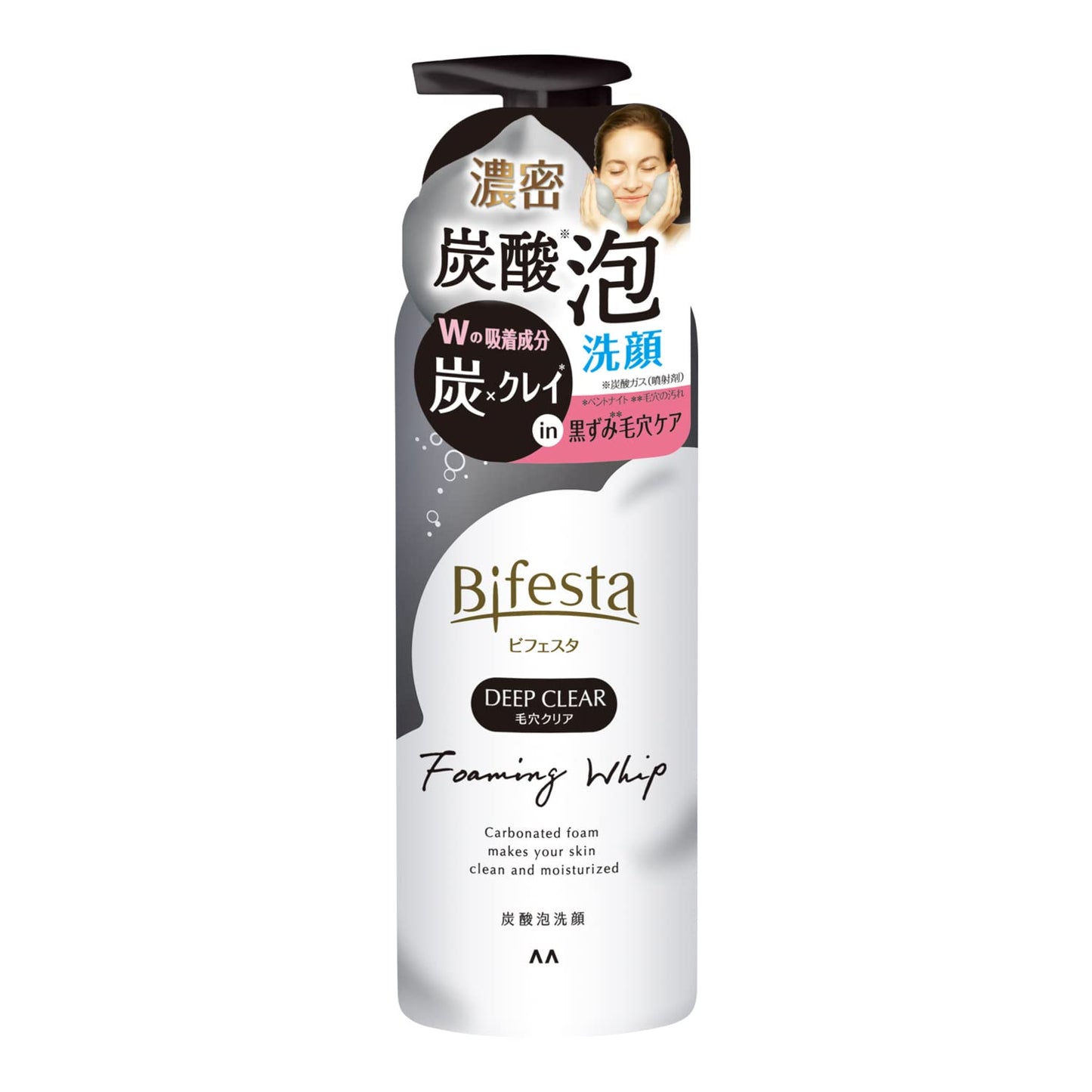 【まとめ買い】ビフェスタ　泡洗顔　ディープクリア 容量180G×3点セット マンダム 洗顔・クレンジング