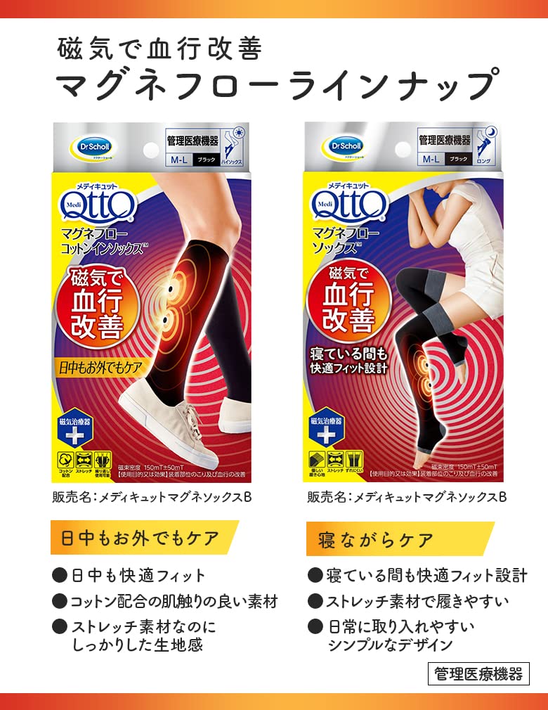 【まとめ買い】メディキュット　マグネフロー　コットンインソックス　Ｍ－Ｌ 容量1ｺ×6点セットレキットベンキーザー フットケア