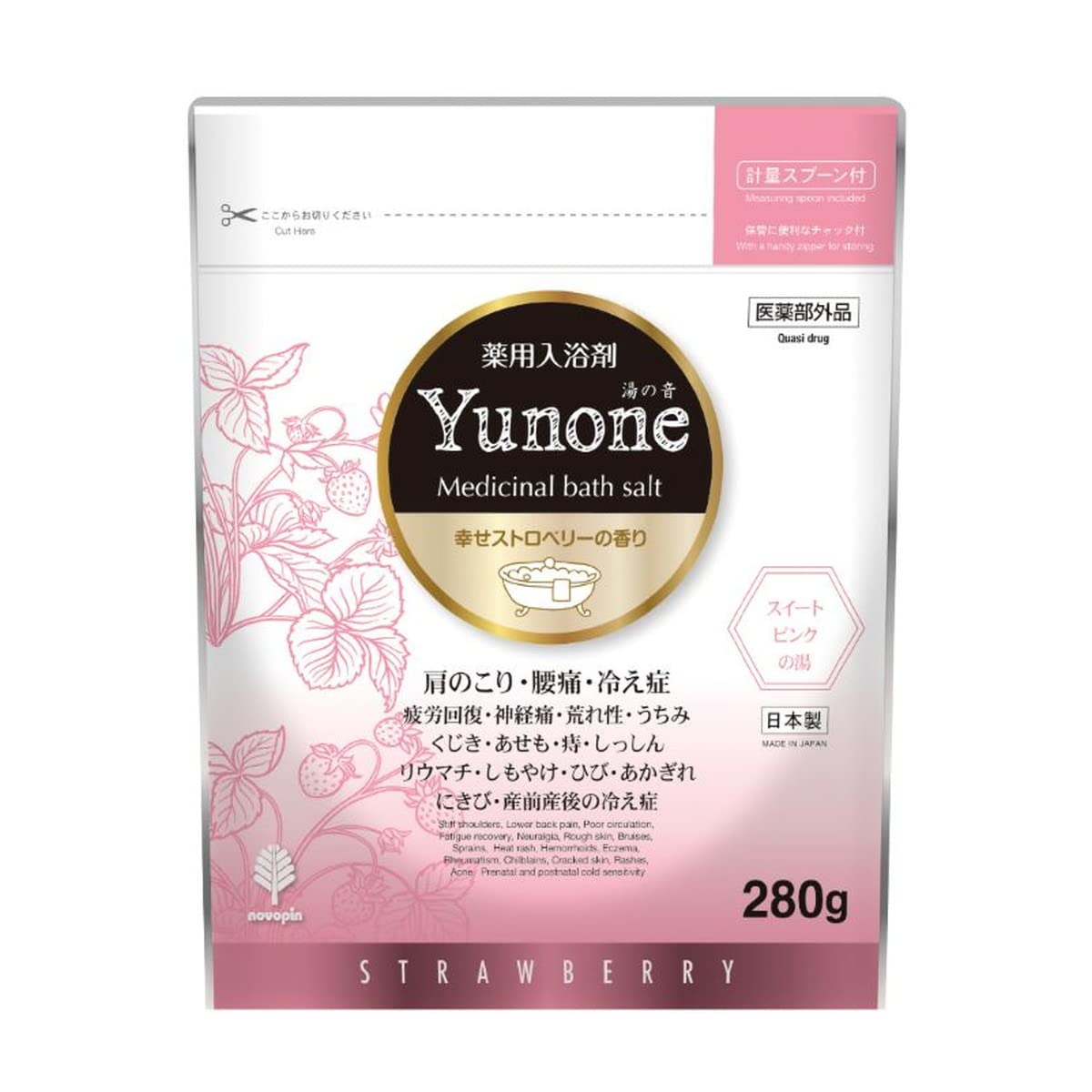 【まとめ買い】Ｙｕｎｏｎｅ　幸せストロベリーの香り　２８０ｇ 容量280G×10点セット 小久保工業所 入浴剤
