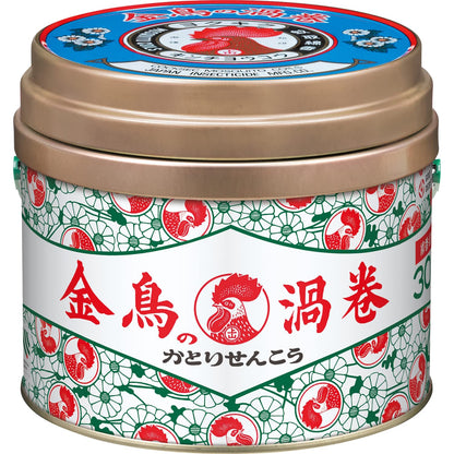 【まとめ買い】金鳥の渦巻Ｖ　３０巻（缶） 容量30ｺ×24点セット 大日本除虫菊（金鳥） 殺虫剤・ハエ・蚊