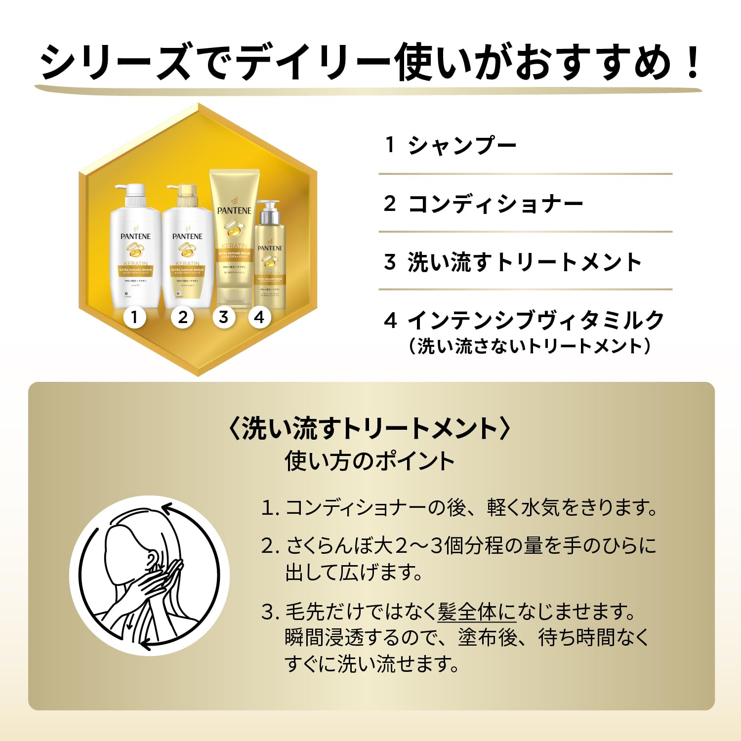 【まとめ買い】パンテーン　ディープダメージリペアー　ヘアマスク 容量170G×24点セット Ｐ＆Ｇ ヘアトリートメント