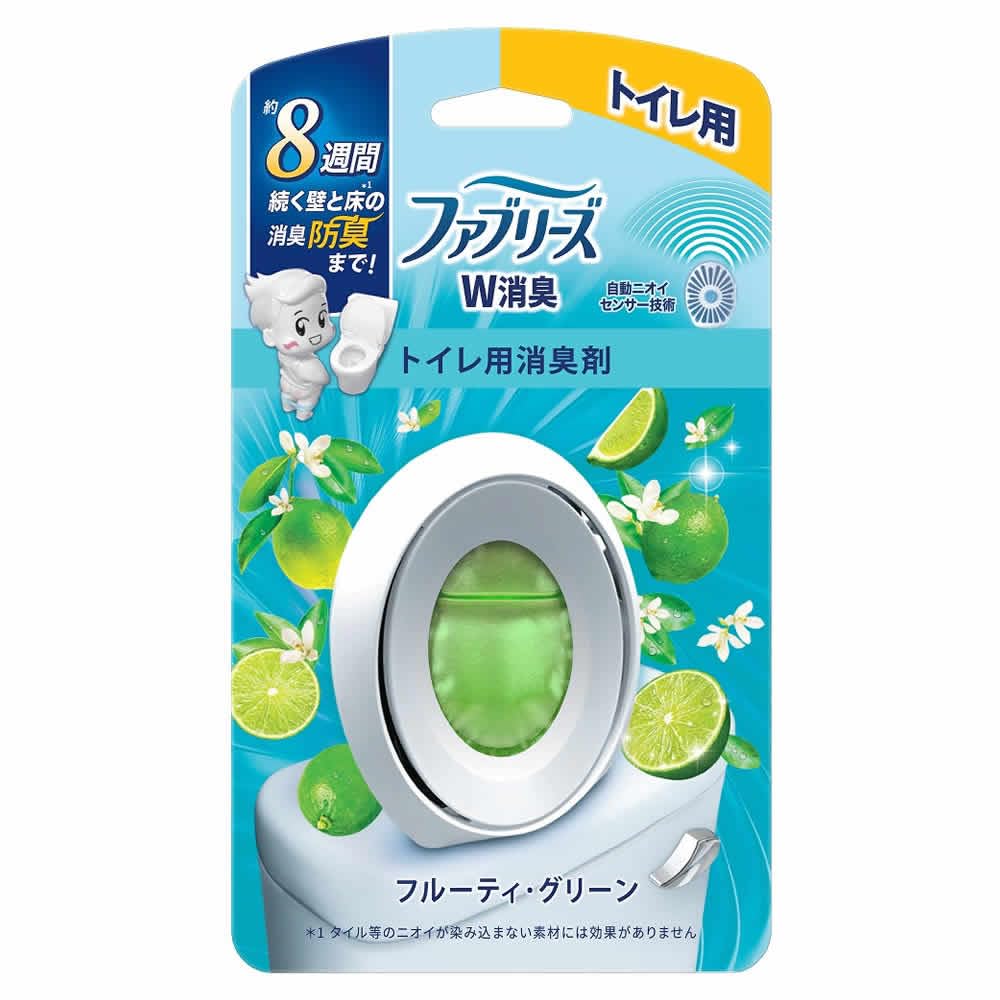 【まとめ買い】ファブリーズＷ消臭　トイレ用消臭剤　フルーティ・グリーン 容量6ML×24点セット Ｐ＆Ｇ 芳香剤・トイレ用